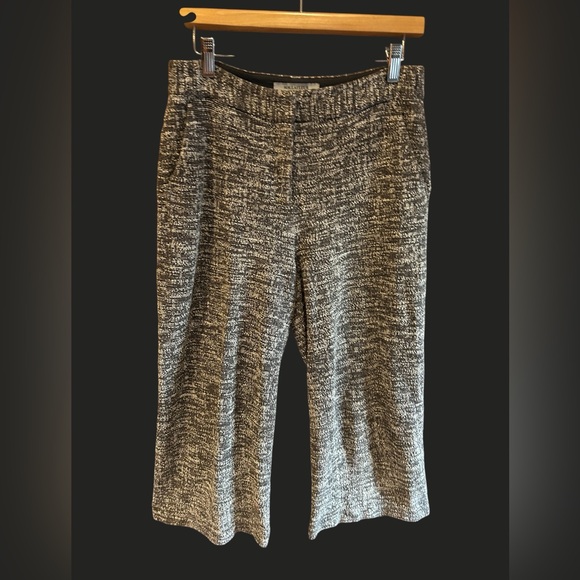 MM LAFLEUR The Pippa Pants Wide Leg‎ Boucle Gray Tweed Cropped 6 - Picture 6 of 16